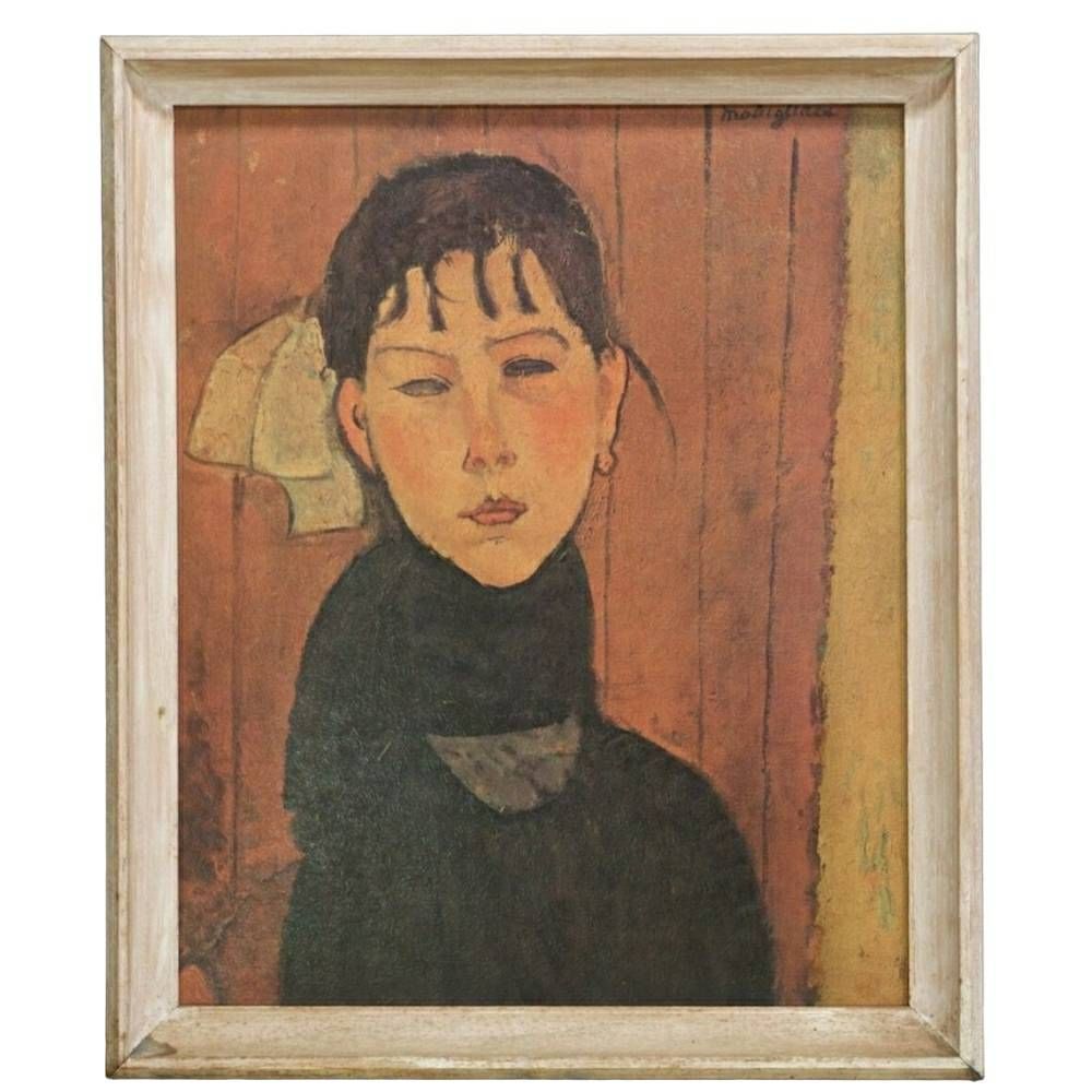 Amedeo Modigliani's "Marie, Daughter of the People", 1918 (Frame NOT included)